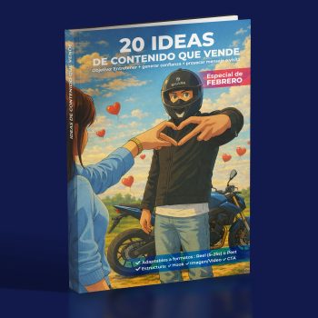 Pack de 20 ideas de contenido para venta de repuestos de Moto/Carro